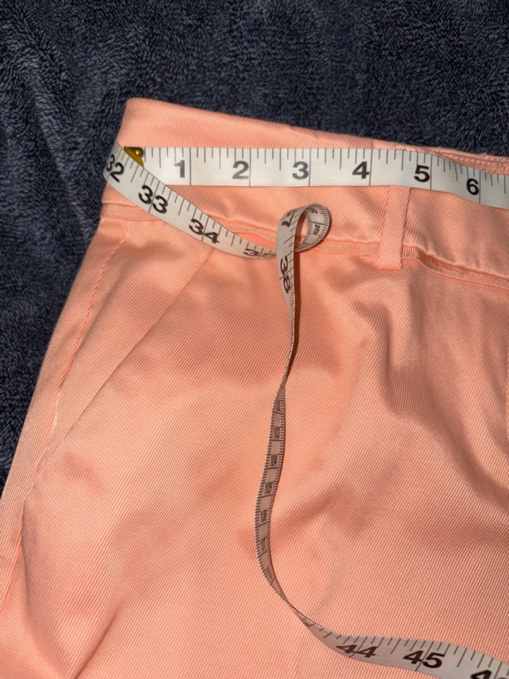 New York & Company Peach-Coral Tailored Crop Trousers - Picture 5 of 5